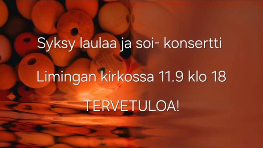 Syksy laulaa ja soi